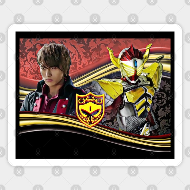 Kamen Rider Baron Side-by-Side   (style #1) Magnet by BeatlesDiva